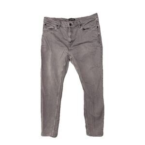 Banana Republic Jeans Cotton Men's 36x32 Gray Dark Wash Straight Leg Jeans soft